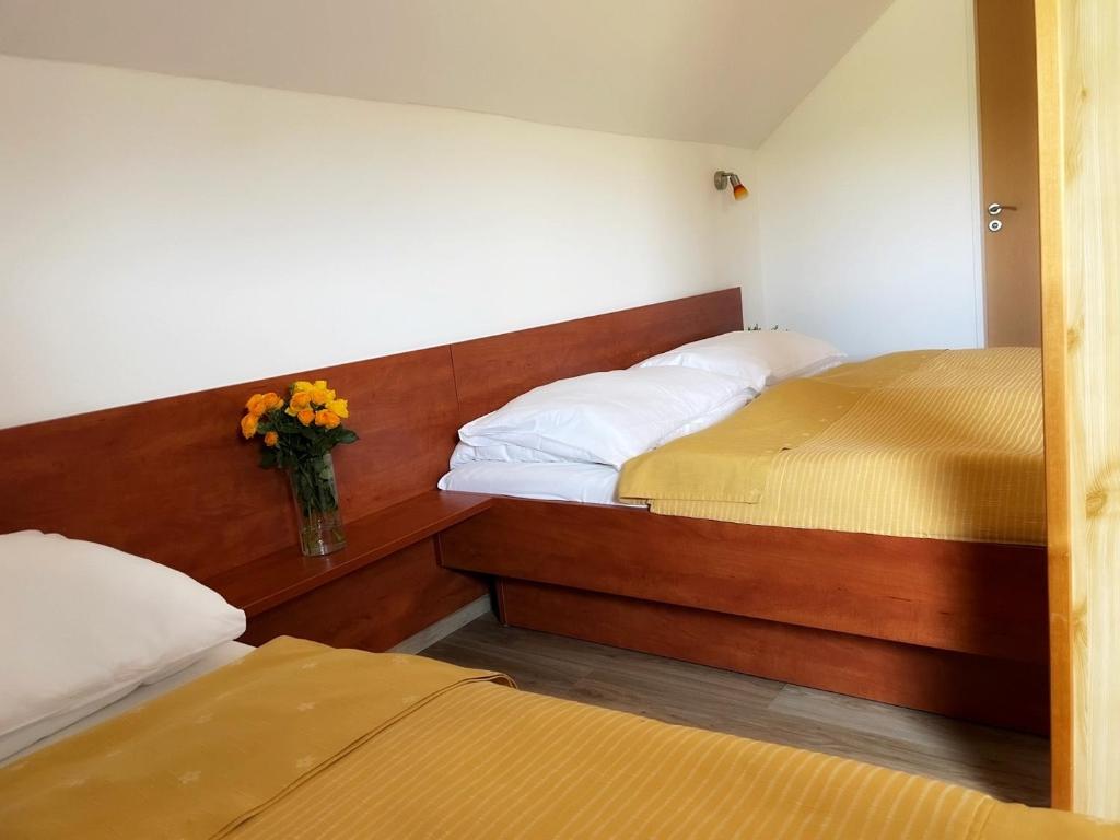 Postel nebo postele na pokoji v ubytování Restaurace Staré Sedlo