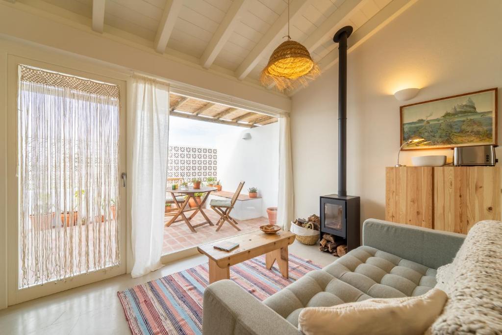 Posezení v ubytování Casinha do Burro, Casas do Poente, Rogil, Aljezur