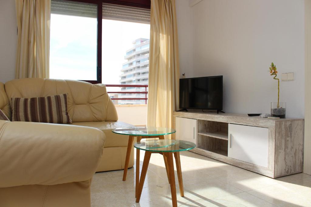 TV a/nebo společenská místnost v ubytování Apartamentos Zafiro Atico (2-12º-C)