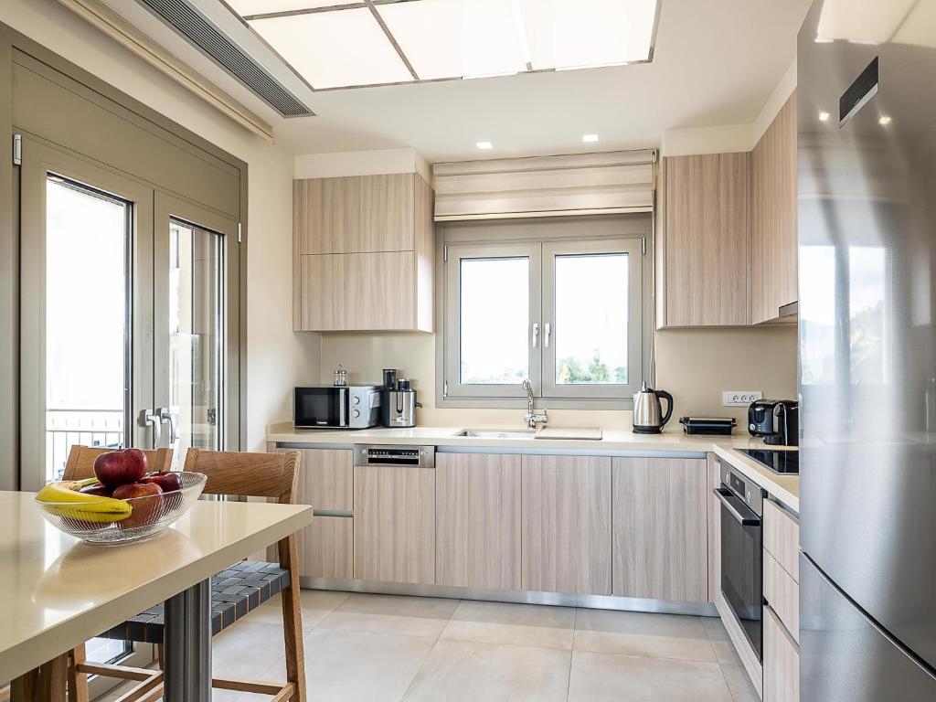 Kuchyň nebo kuchyňský kout v ubytování Utopia Luxury Villas
