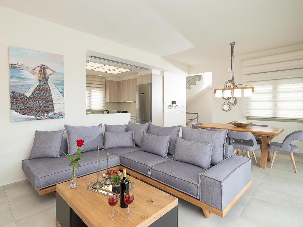 Posezení v ubytování Utopia Luxury Villas