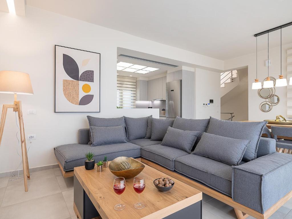 Posezení v ubytování Utopia Luxury Villas