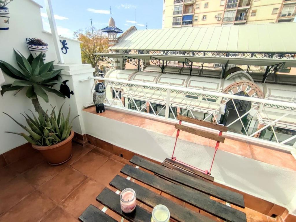 Balkón alebo terasa v ubytovaní La Terraza de Salomon ApartamentosMalagaManagement