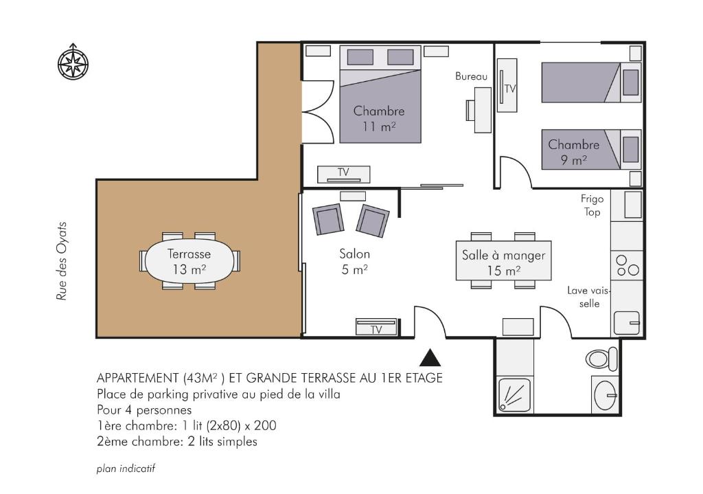 VILLA CHANTEREINE - apparts à 5 mn de la plage - BAIE DE SOMME - Апартаменты 3 с террасой
