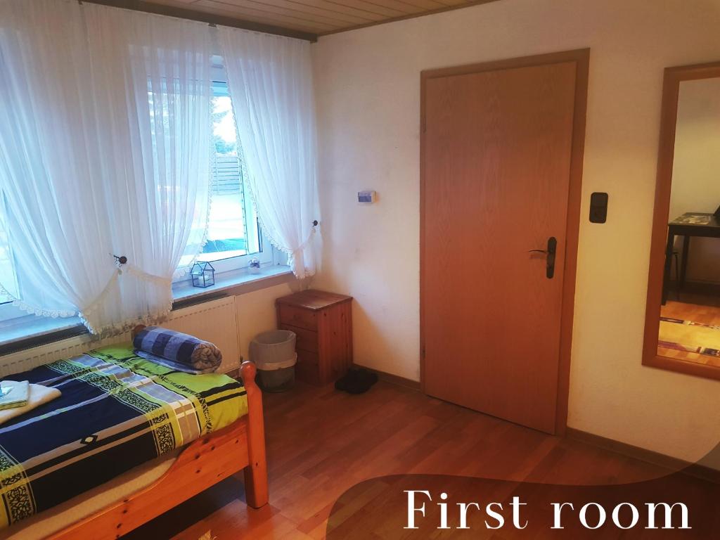 Postel nebo postele na pokoji v ubytování Gasthaus Katrin