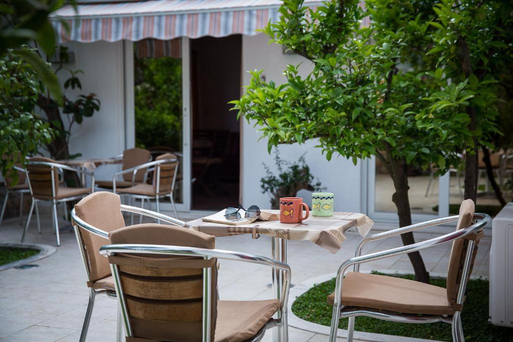 Patio nebo venkovní prostory v ubytování Apartments Benussi