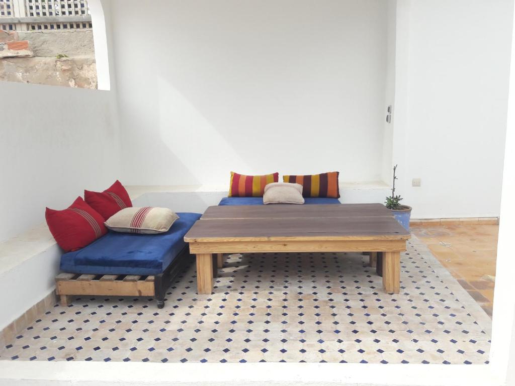 Posezení v ubytování Riad Etoile De Mogador