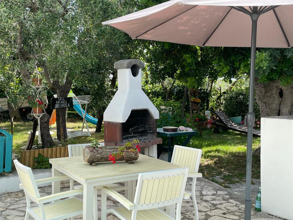 Zahrada ubytování B&B Case Vacanza Orchidea marina di Macchia vicino a Mattinata Gargano