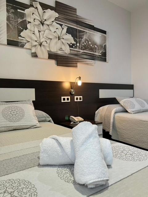 Postel nebo postele na pokoji v ubytování Hotel Daymiel