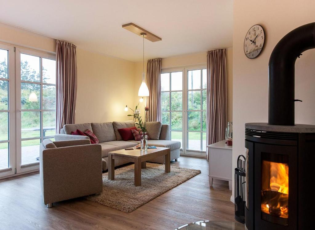 Posezení v ubytování Ferienhaus Haubenlerche 52