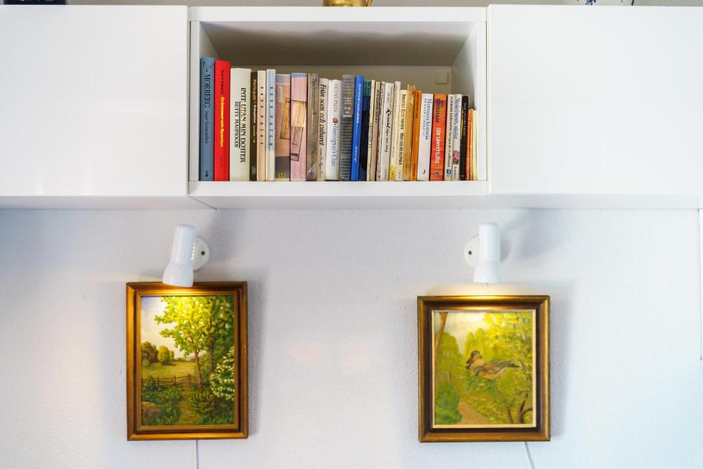 Knihovna v apartmánu