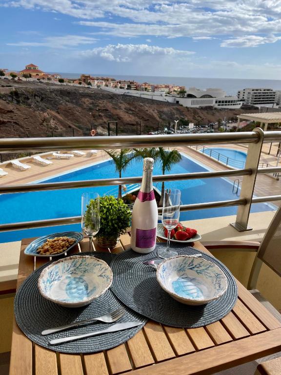 Balkón alebo terasa v ubytovaní Residencias Sol Paraiso