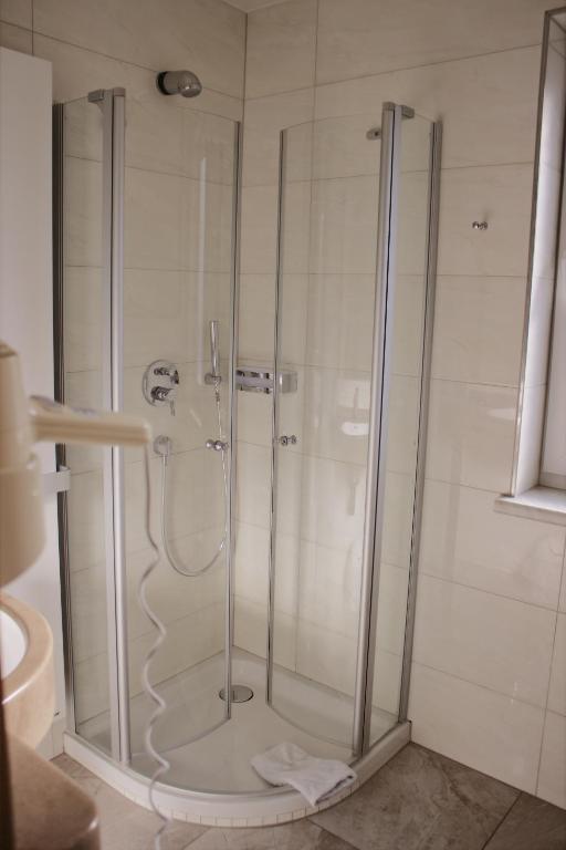 Koupelna v ubytování Pension Pfefferstübchen