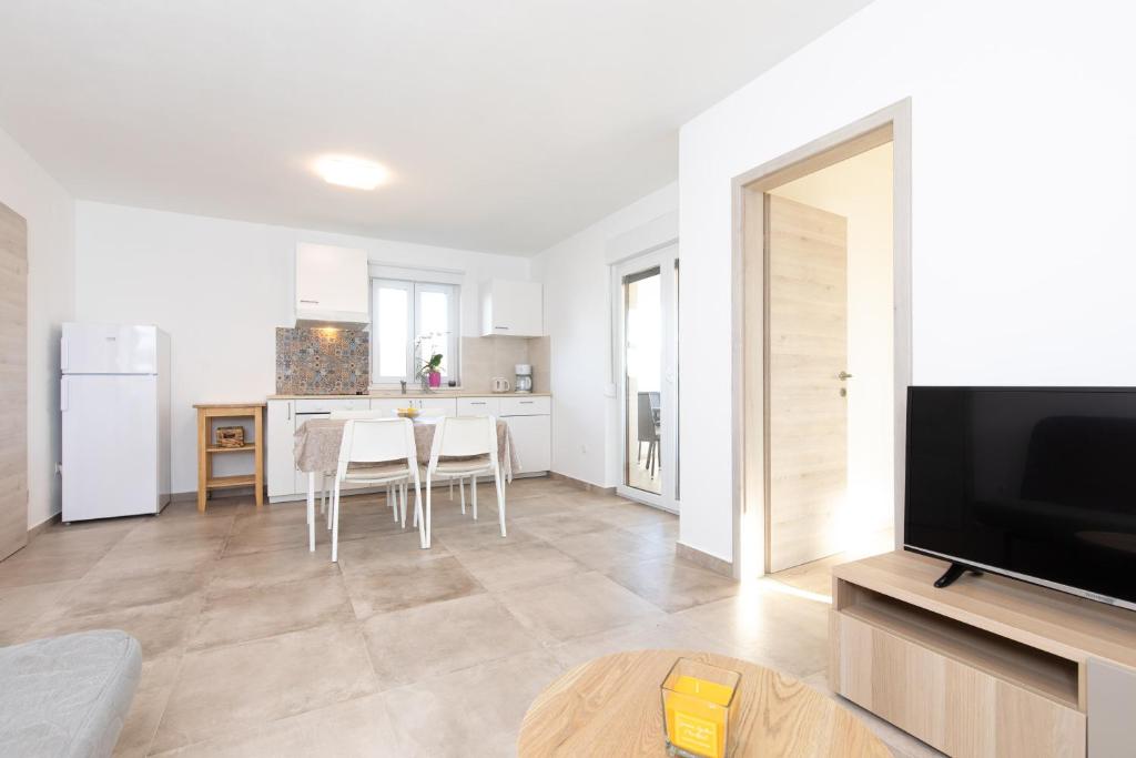 Kuchyň nebo kuchyňský kout v ubytování Apartments Brig perfect countryside holiday!