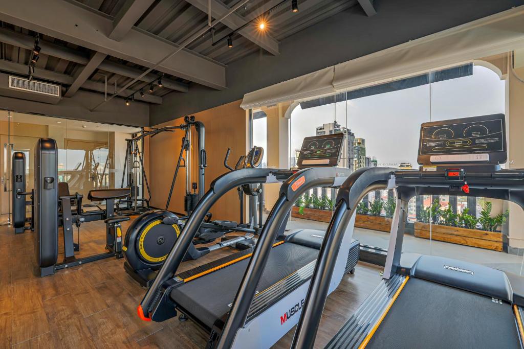 Fitness centrum a/nebo fitness zařízení v ubytování Maxx Phnom Penh Downtown By H World