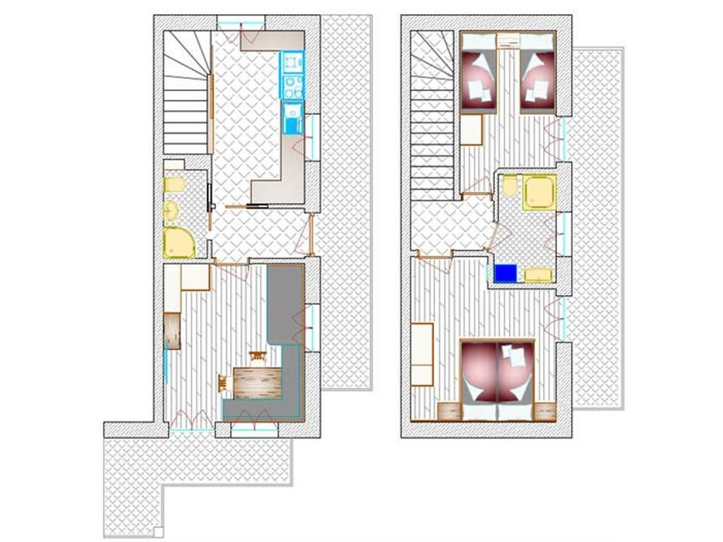Půdorys ubytování Thusnelda Apartment C