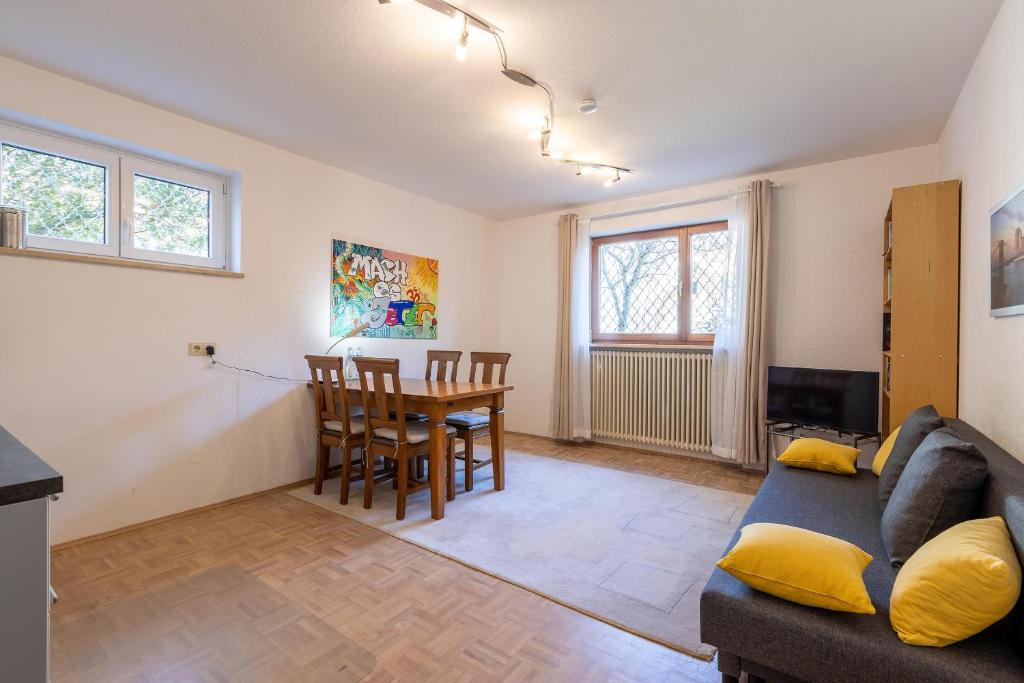 Posezení v ubytování Serviced Appartement München Messe