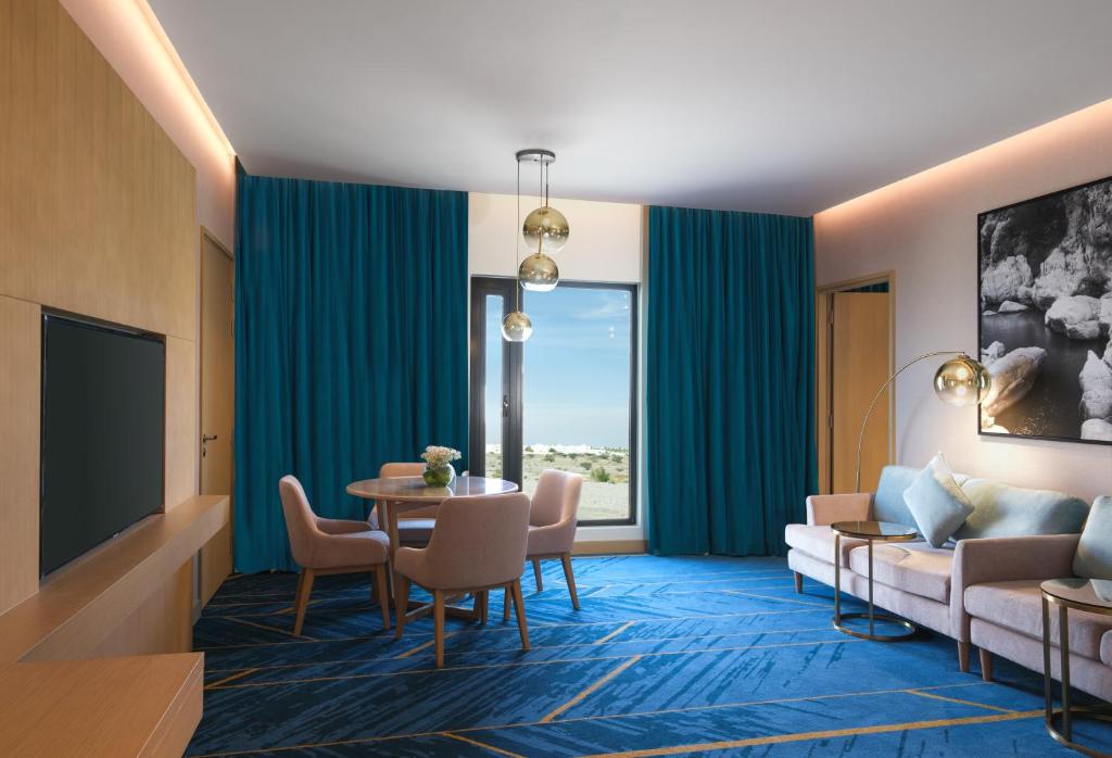 Posezení v ubytování Maani Muscat Hotel & Suites