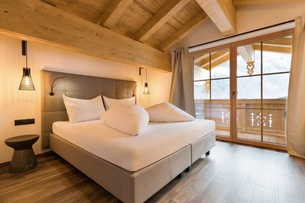 Postel nebo postele na pokoji v ubytování Das Krumerhaus