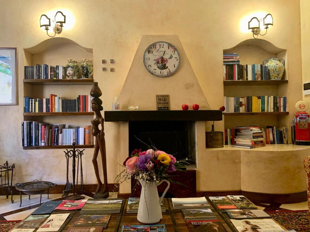 Knihovna v bed and breakfast