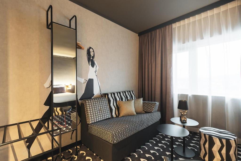 Posezení v ubytování ibis Styles Arnhem Centre