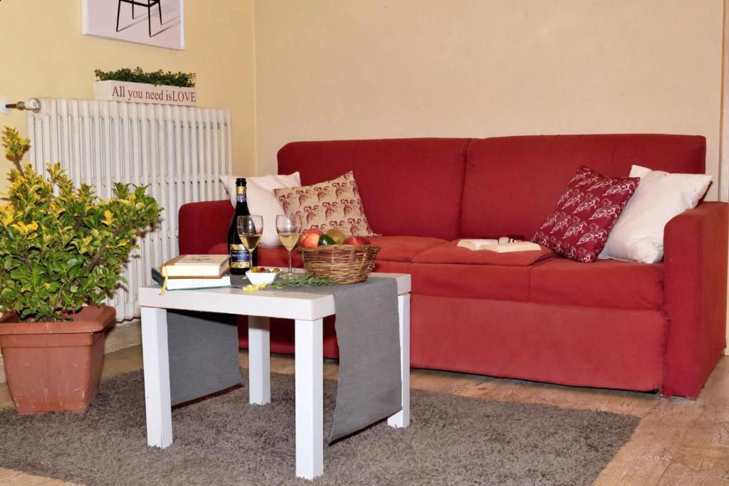 Posezení v ubytování Il Bellini