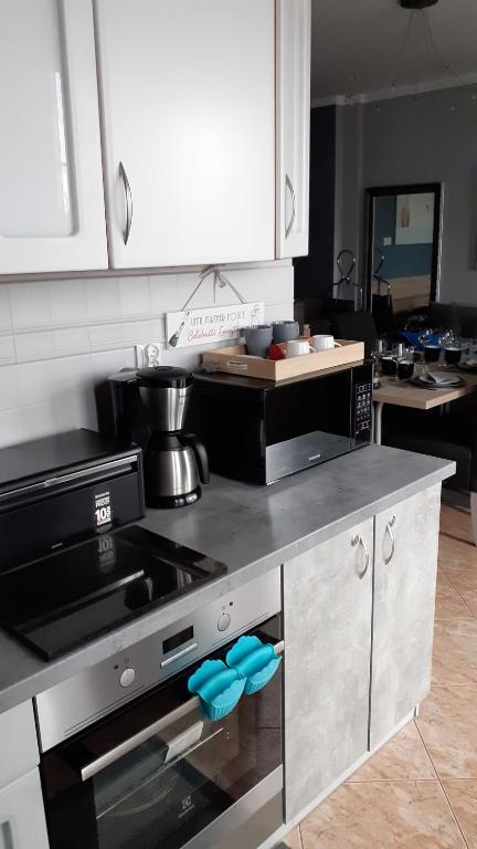 Kuchyňa alebo kuchynka v ubytovaní Apartament na nowej starówce