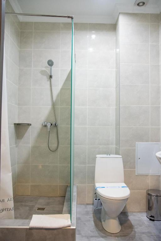Koupelna v ubytování T&S Apart-Hotel