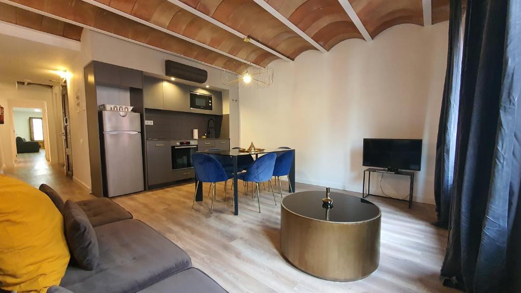 Kuchyň nebo kuchyňský kout v ubytování Barrio Gotico Apartments Escudellers