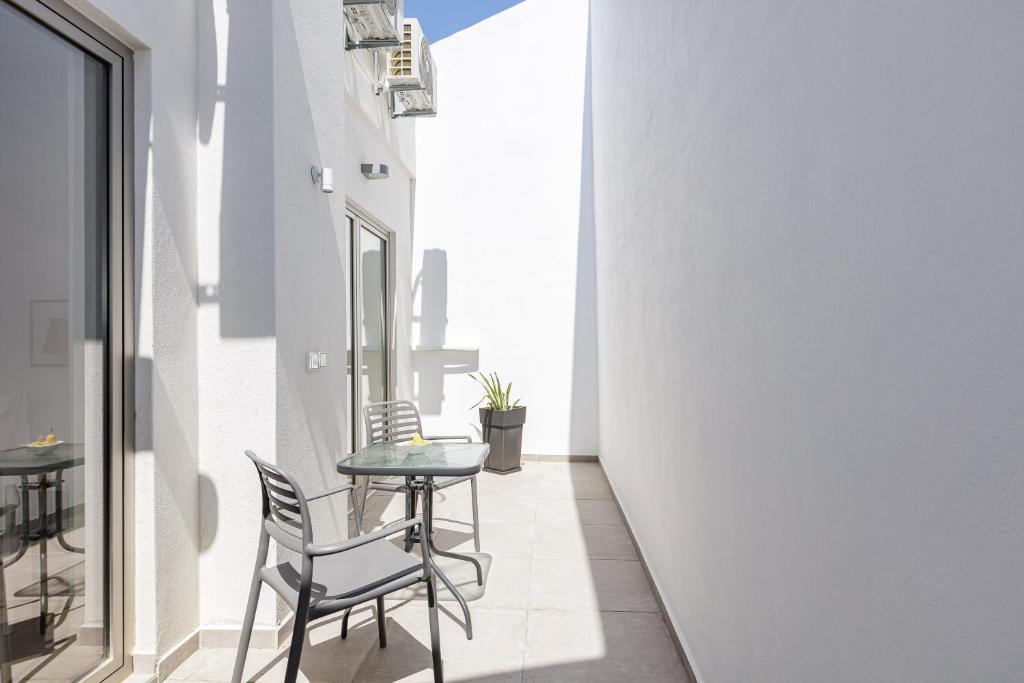 Balkón alebo terasa v ubytovaní Aelia Seascape Apartments