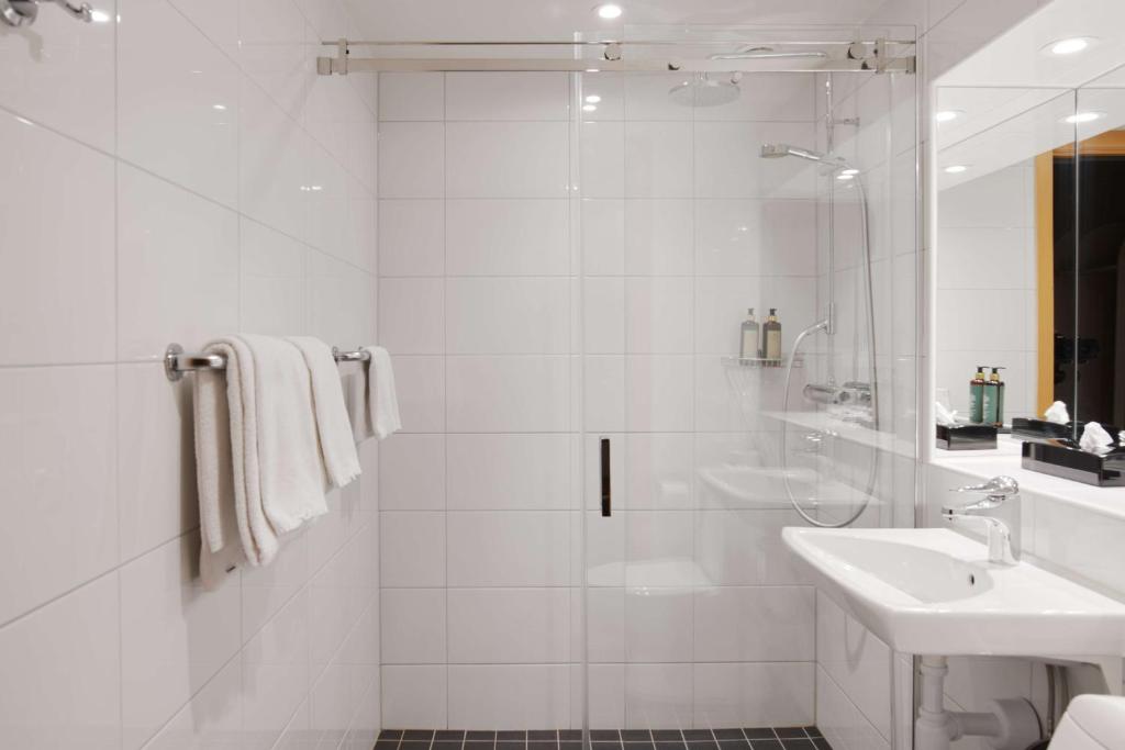 Koupelna v ubytování Best Western Hotel Danderyd