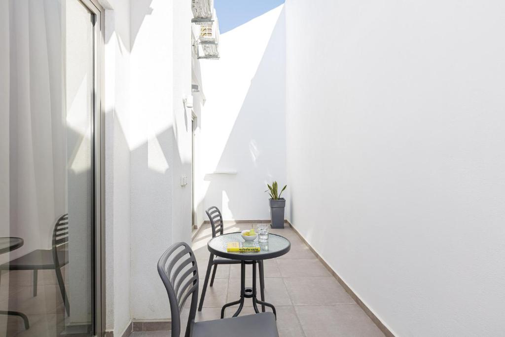 Balkón alebo terasa v ubytovaní Aelia Seascape Apartments