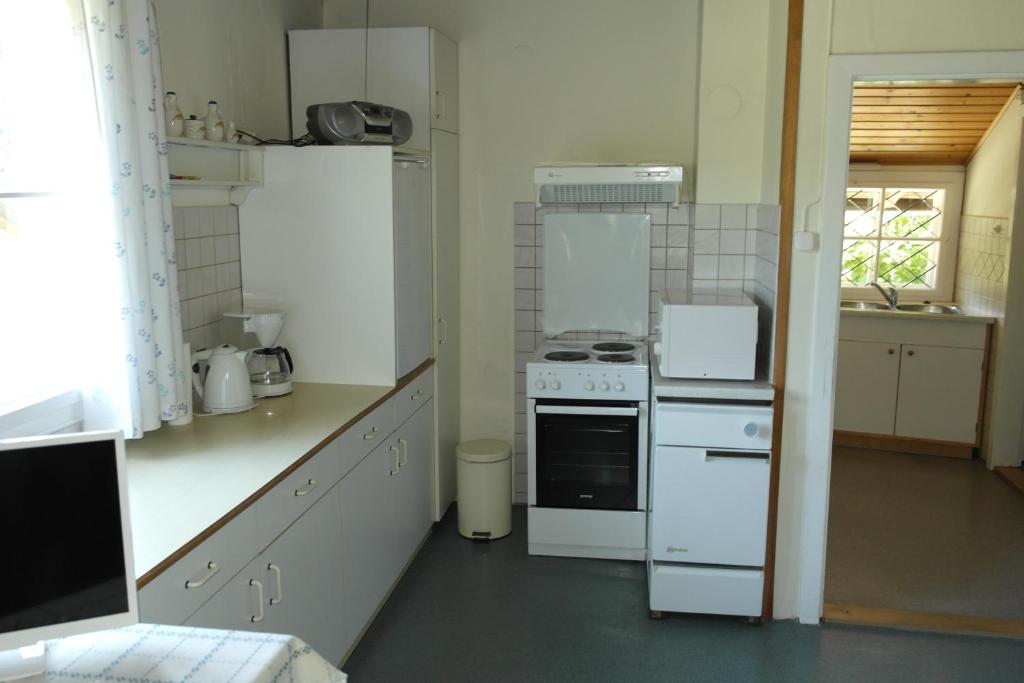 Kuchyň nebo kuchyňský kout v ubytování Ferienhaus Simon