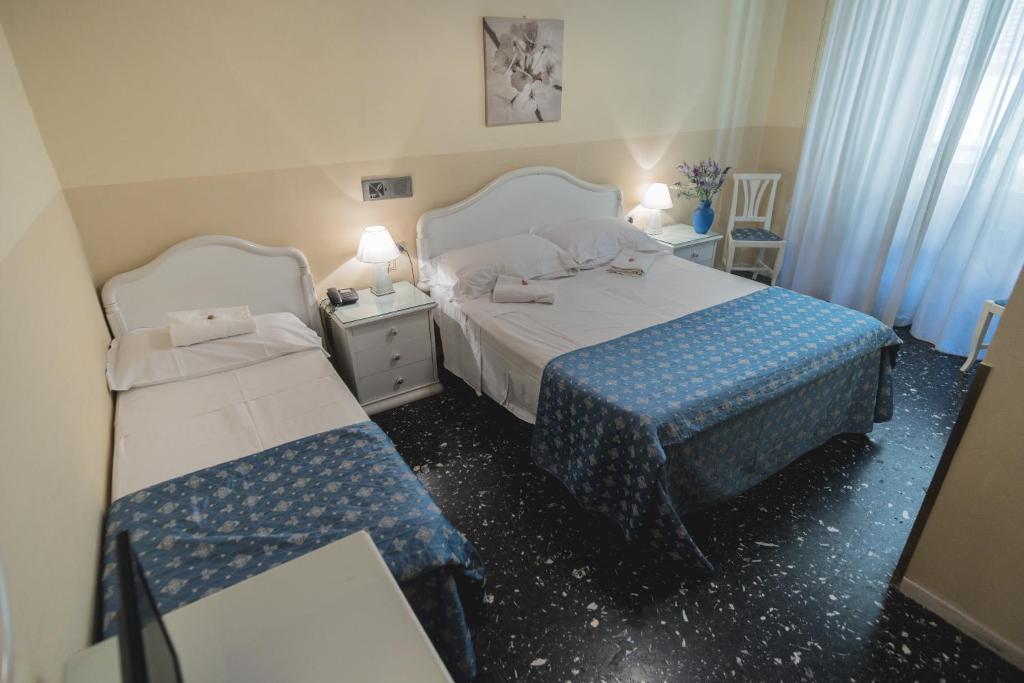 Postel nebo postele na pokoji v ubytování Hotel Victoria