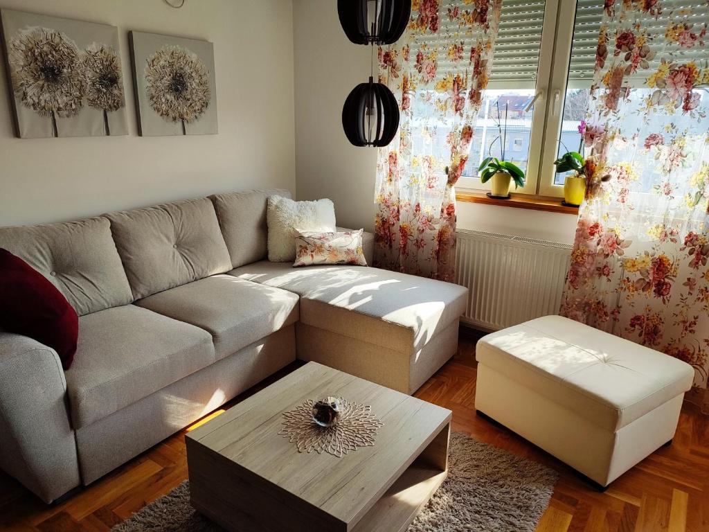 Posezení v ubytování Apartment Rosa