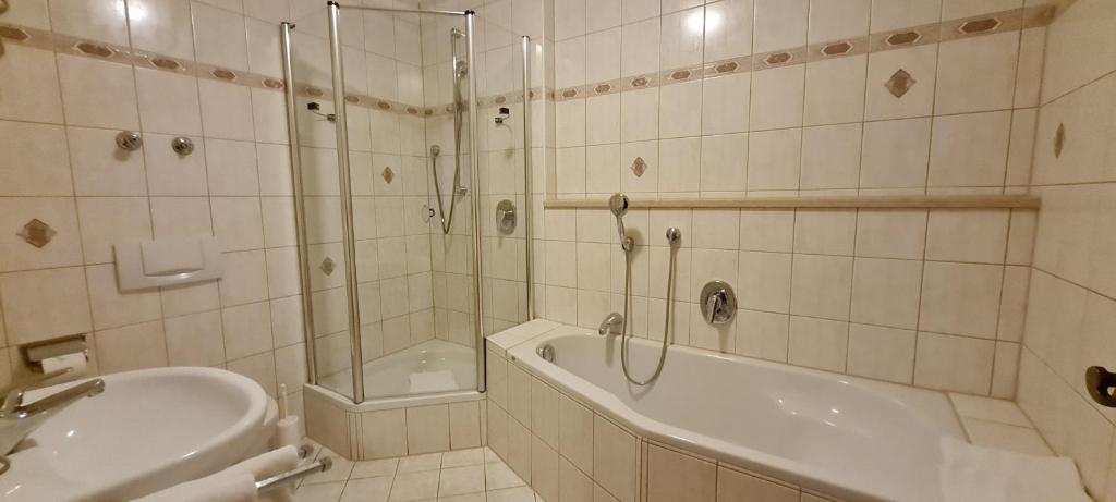 Koupelna v ubytování Gasthof - Hotel zur Post