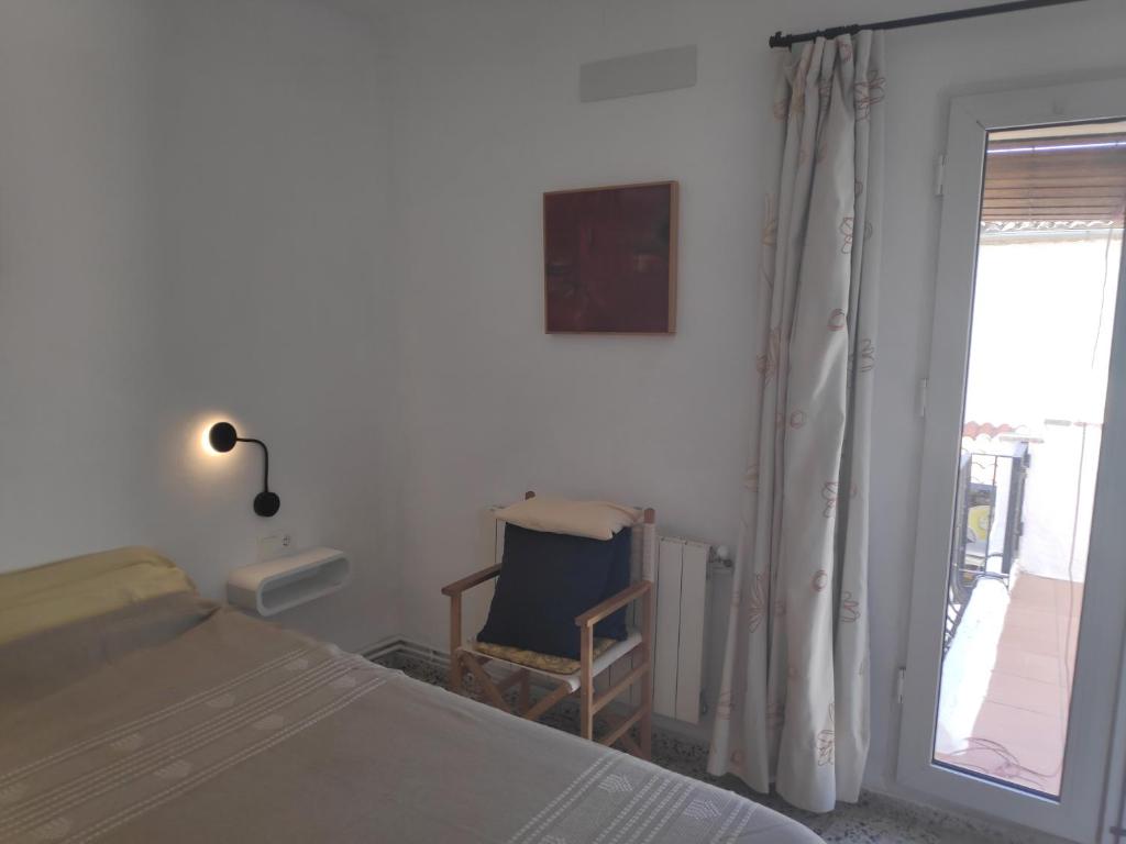 Postel nebo postele na pokoji v ubytování Casa en Purchil