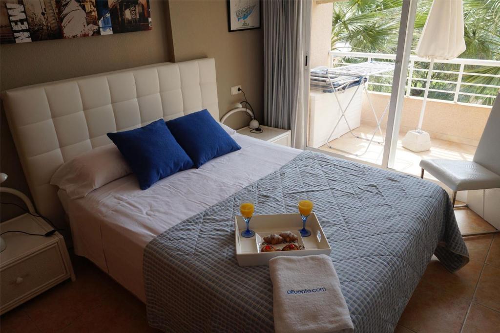 Postel nebo postele na pokoji v ubytování Apartamento Alcoy