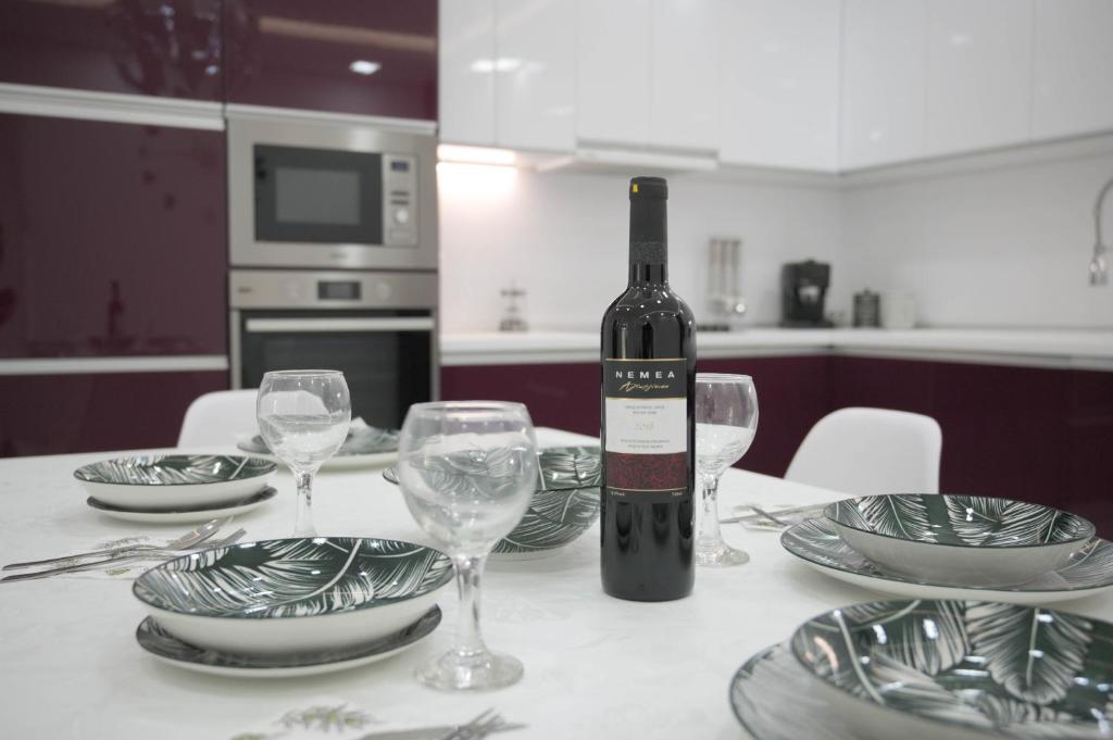 A kitchen or kitchenette at Diamond Luxury Villa Corfu 6 Bedroom Luxury Villa
