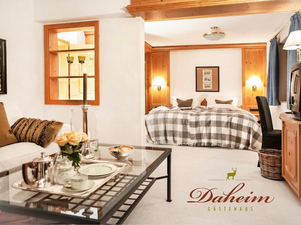 Posezení v ubytování Gästehaus Daheim