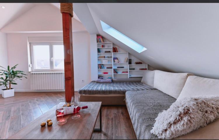 Posezení v ubytování Apartment Milos