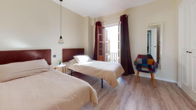 Posteľ alebo postele v izbe v ubytovaní Villa Pedro, Beach House zwischen Marbella und Estepona