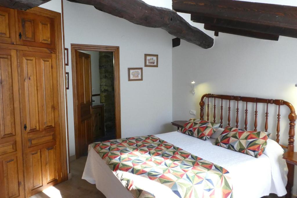 Cama o camas de una habitación en Posada Las Espedillas