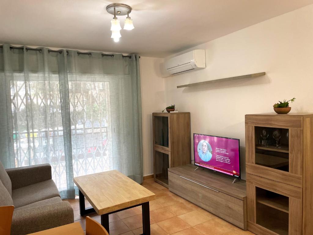 TV a/nebo společenská místnost v ubytování Apartamento Tortosa