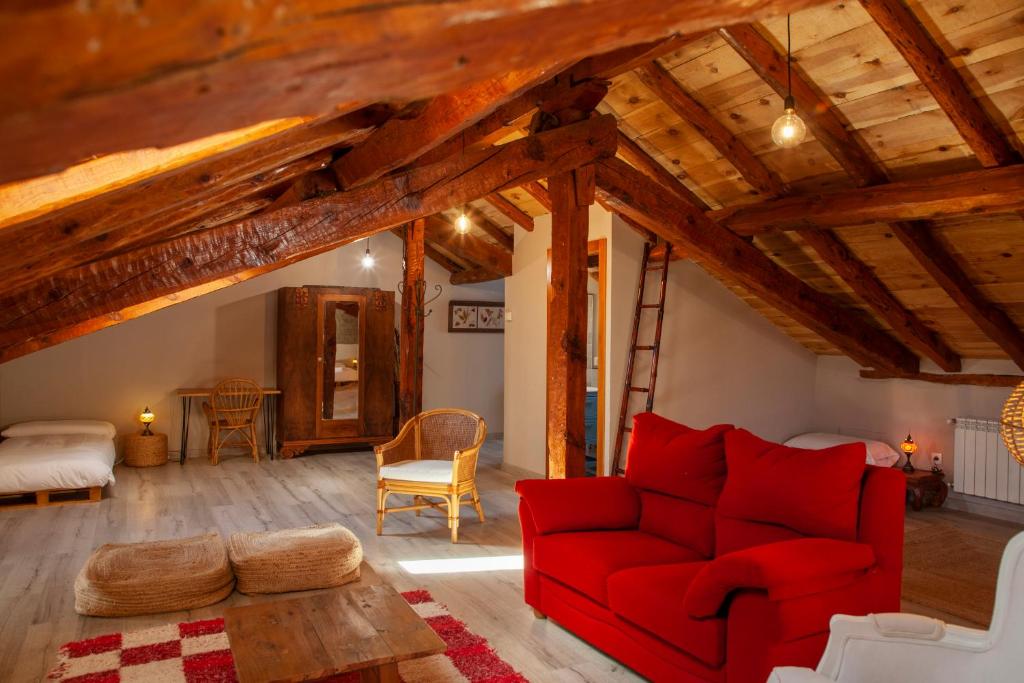 Posezení v ubytování CASA TEO