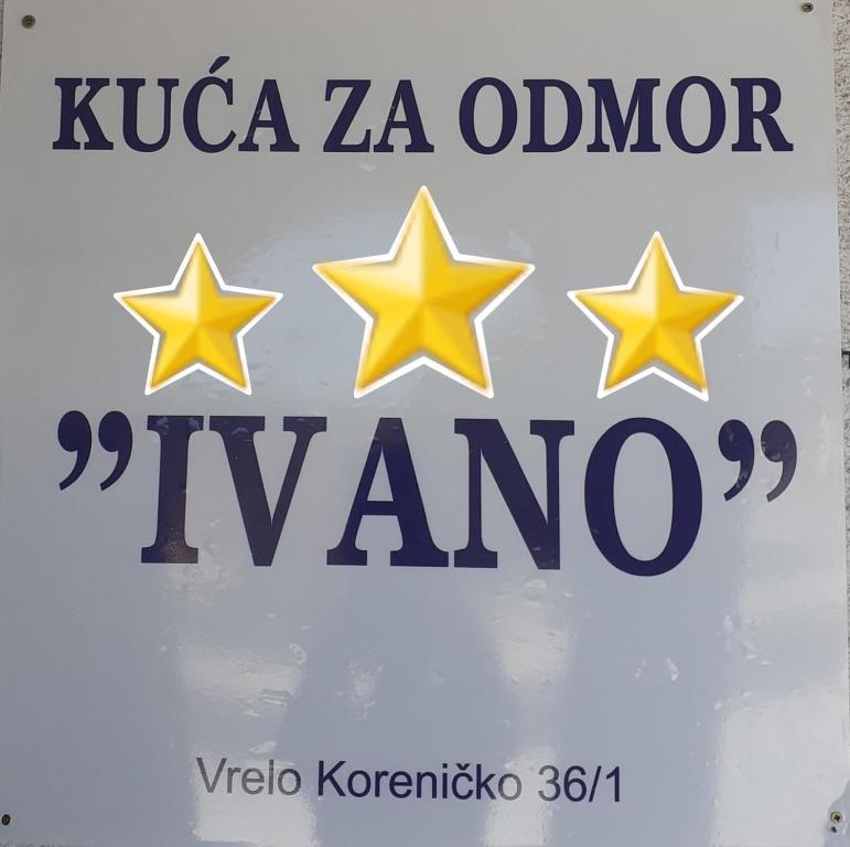 Certifikát, hodnocení, plakát nebo jiný dokument vystavený v ubytování Holiday home Ivano