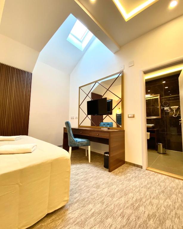 TV a/nebo společenská místnost v ubytování Luxury Rooms Skadarlija