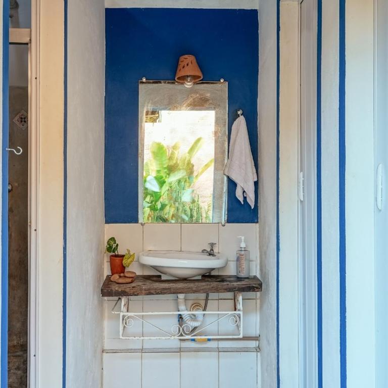 Koupelna v ubytování Tropicália Hostel e Pousada