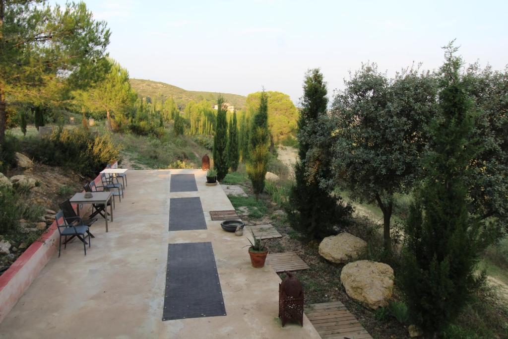 A garden outside Finca Heredad La Boquilla
