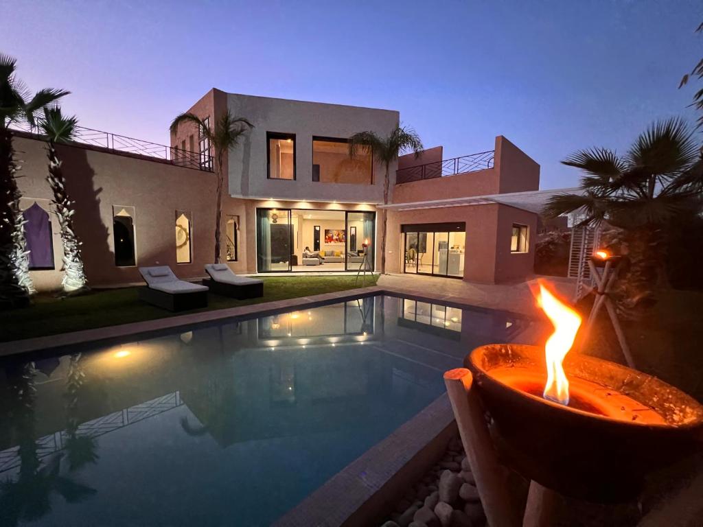 Villa Aquaparc piscine chauffée sans vis à vis (Maroc Marrakech) -  Booking.com